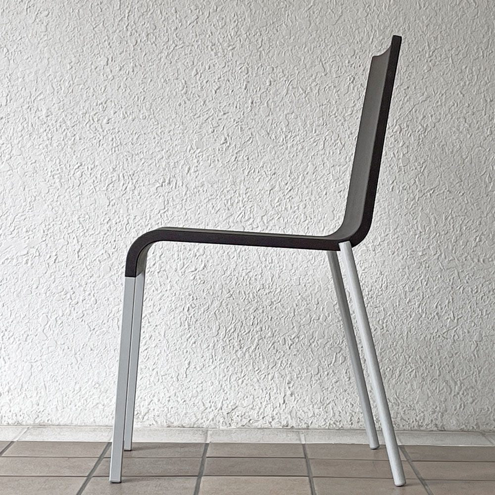 ヴィトラ vitra. ゼロスリー .03 ダイニングチェア スタッキングチェア ブラウン マールテン・ヴァン・セーヴェレン Maarten Van Severen B ◇