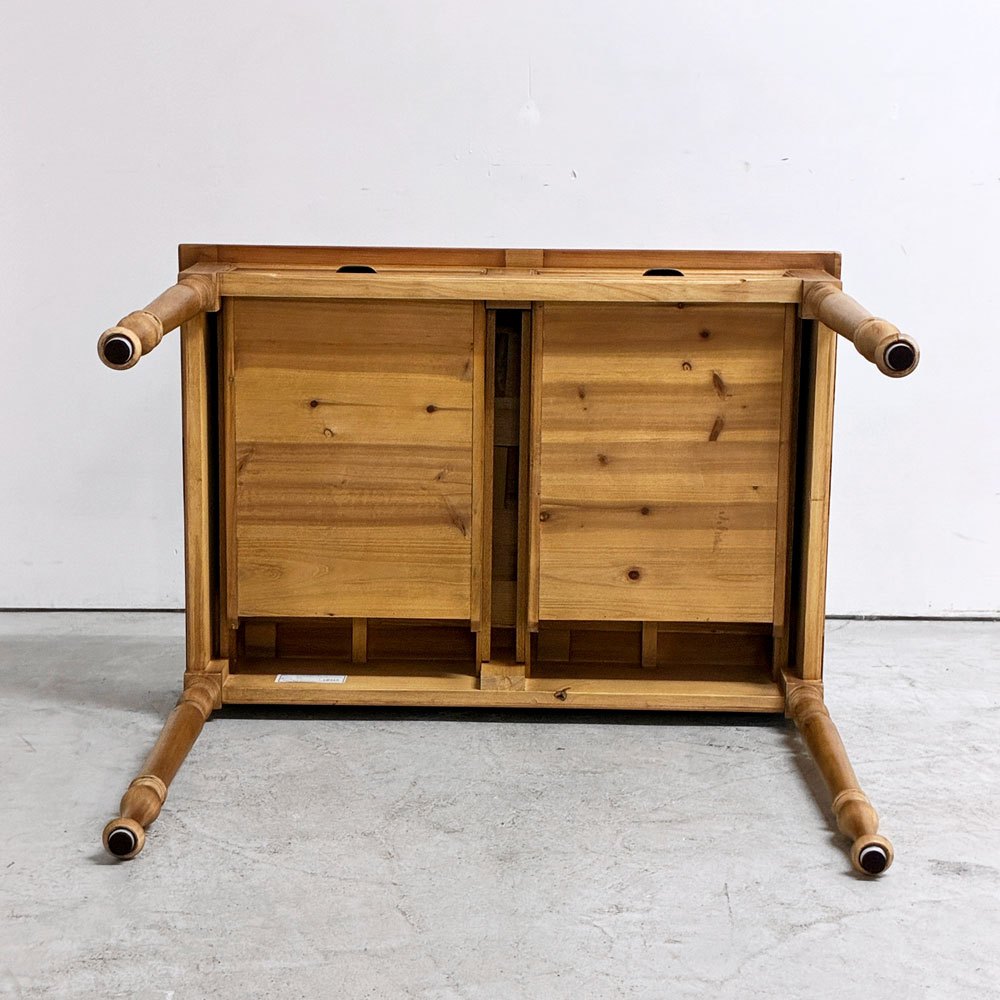クラッシュゲート ノットアンティークス Knot antiques オリザデスク ORIZA DESK 杉古材 ろくろ脚 クラシカルデザイン ●