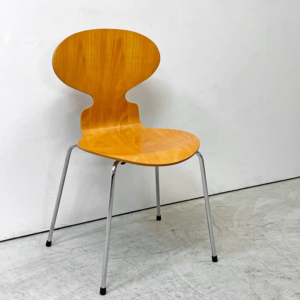フリッツハンセン Fritz Hansen 3101 アリンコチェア アントチェア 4本脚 ナチュラルビーチ ラッカー仕上げ アルネ・ヤコブセン ●