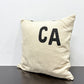 バッシュ BasShu カリフォルニア California 50's クッション CA ワッペン ストライプ アメリカンビンテージスタイル 45×45cm ●