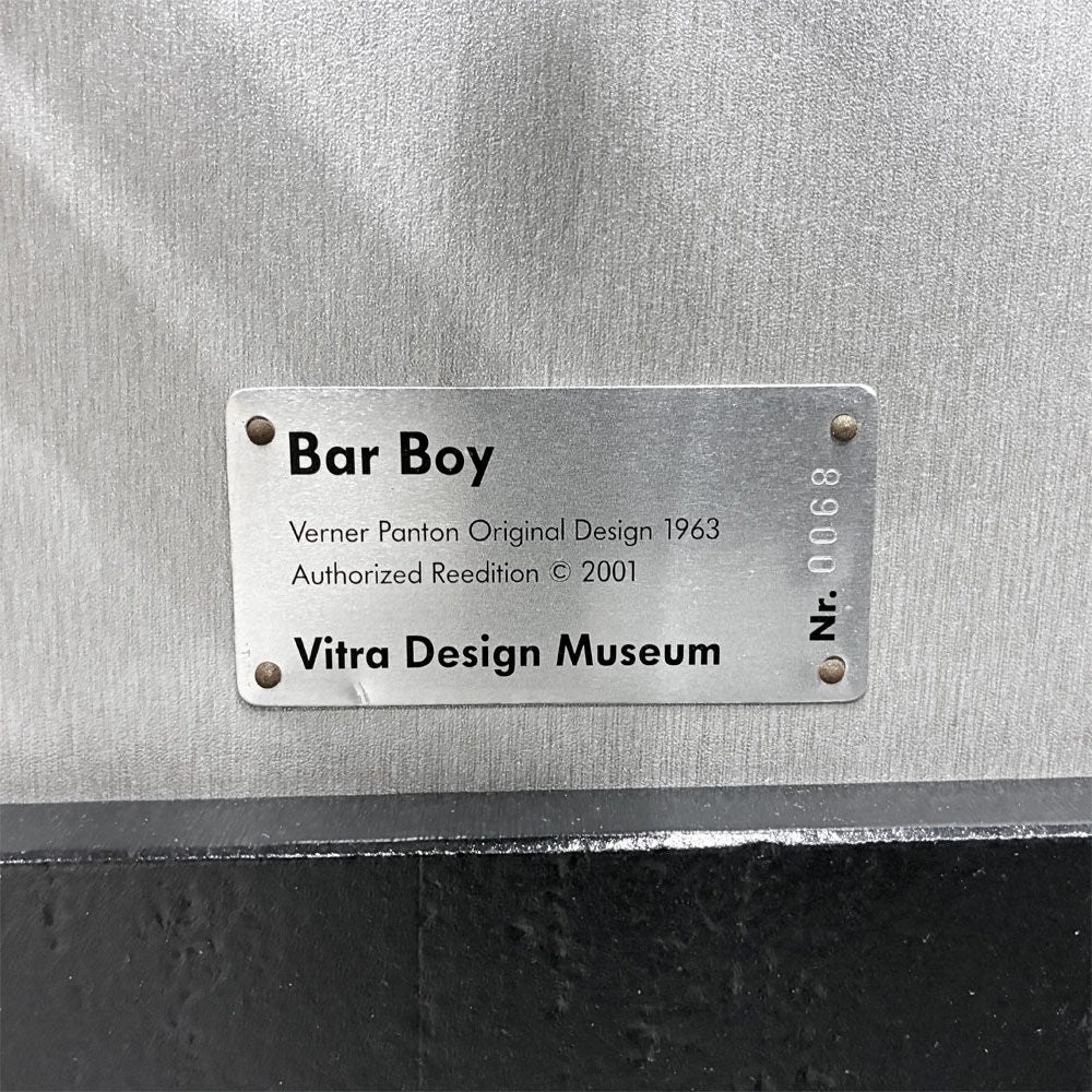 ヴィトラ vitra バーボーイ BAR BOY ロールコンテナ ブラック サービングカート ヴェルナー・パントン Verner Panton ミッドセンチュリーモダン ◎