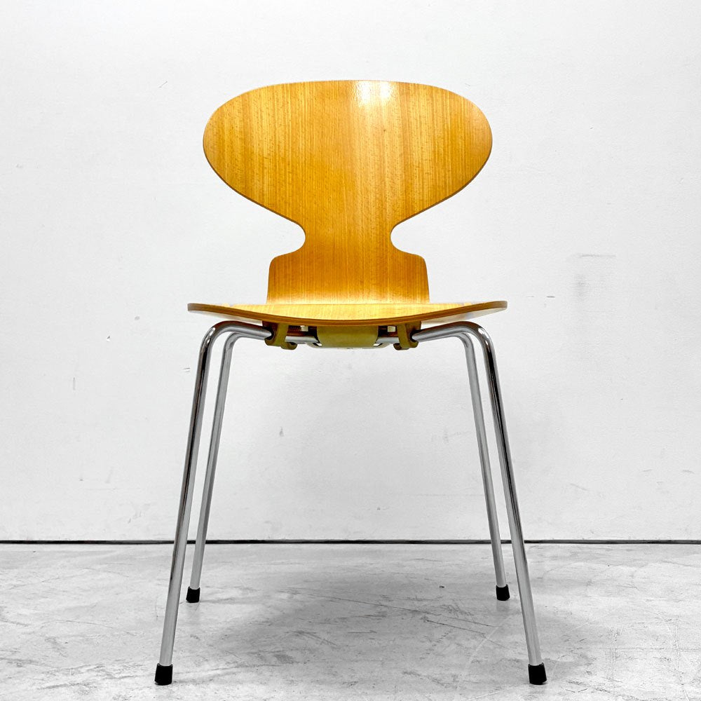 フリッツハンセン Fritz Hansen 3101 アリンコチェア アントチェア 4本脚 ナチュラルビーチ ラッカー仕上げ アルネ・ヤコブセン D ●