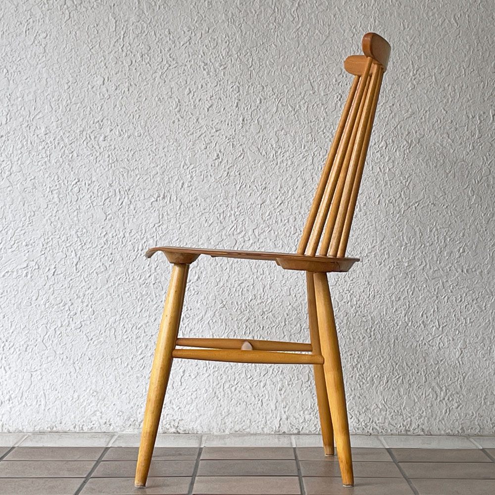 エズビーヴァーケン Edsby Verken T65 ファネットチェア Fanett Chair ダイニングチェア アッシュ材 イルマリ・タピオヴァーラ スウェーデン 北欧ビンテージ 希少 ◇