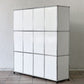 ユーエスエムハラー USMハラー USM Haller キャビネット シェルフ4列3段 W103cm ホワイト 飾り棚 参考価格約46万円 ◇