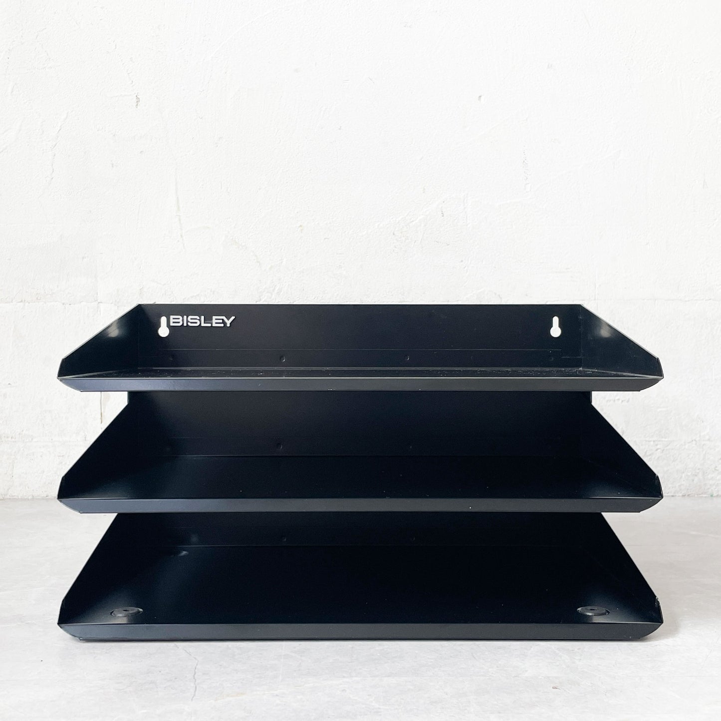 ビスレー BISLEY 3段 レターラック ブラック 書類棚 A4サイズ 横型 壁掛け可 デスクアクセサリー イギリス ★