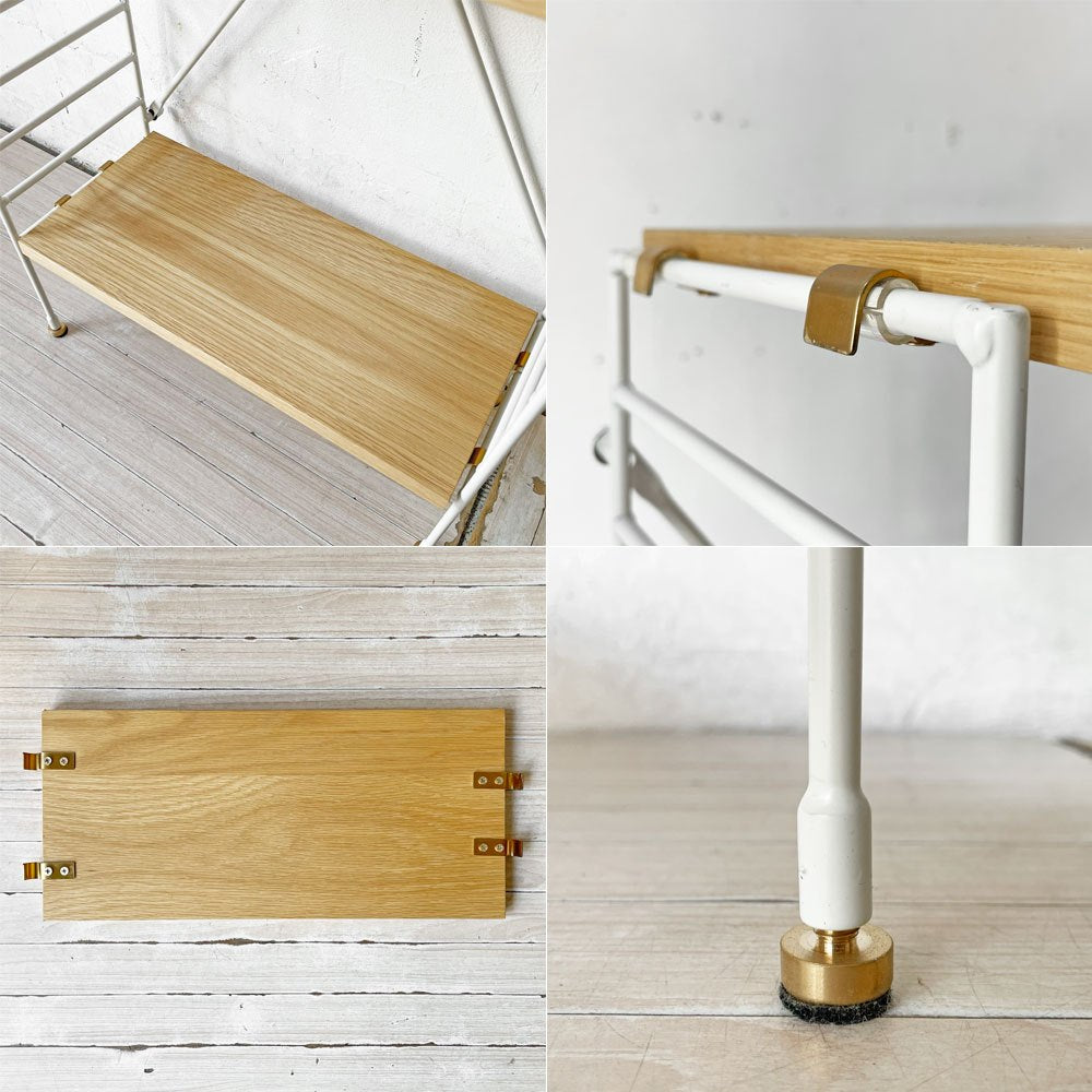 リセノ Re:CENO ラス R.U.S 薄型ユニットシェルフ 基本セット W47xD23xH165cm オープンシェルフ ユニットシェルフ ★