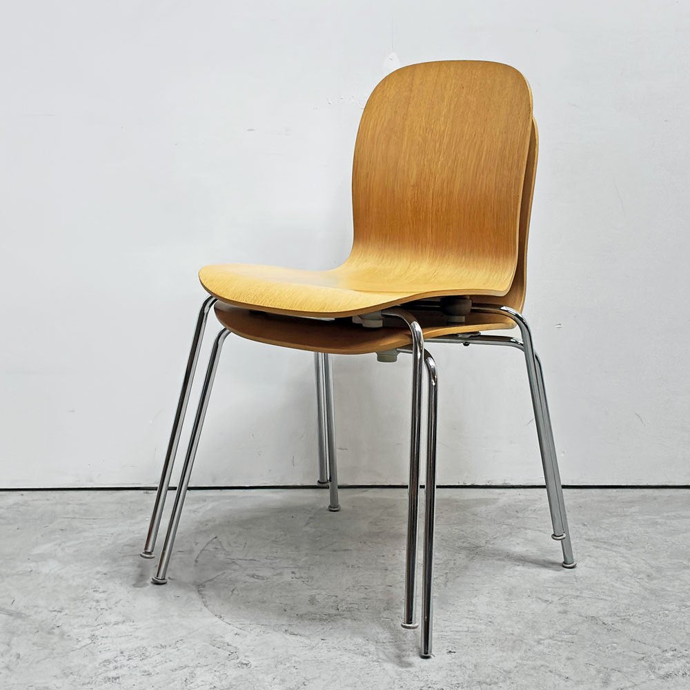 カッペリーニ Cappellini テイト TATE スタッキングチェア プライウッド ジャスパー・モリソン ナチュラルカラー 店舗什器 イタリア ●