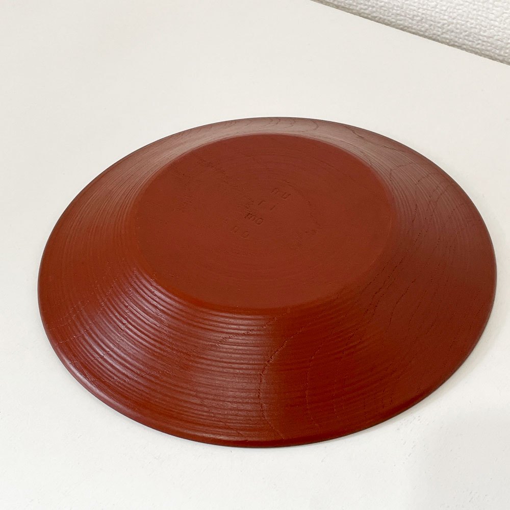 赤木明登 Akito Akagi パスタ皿 赤 nurimono 約21cm 漆器 輪島塗 現代作家 B ◎