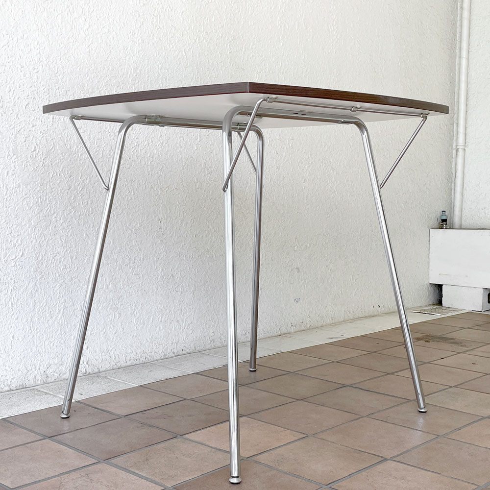 ニーダイニングテーブル Ny Dining Table シャミド SHAMIDO ホワイト フォールディング 折り畳み 新居 猛 ミッドセンチュリー ◇