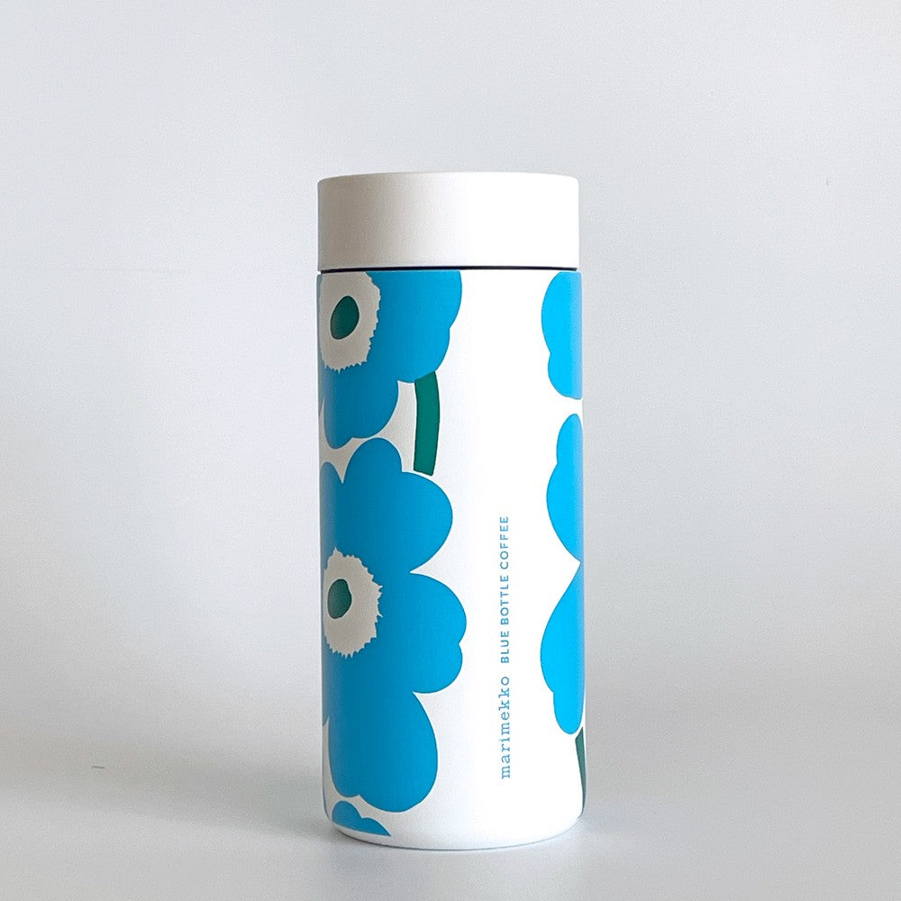 マリメッコ marimekko ウニッコ UNIKKO タンブラー 350ml ブルー ブルーボトルコーヒー コラボ 60周年記念 限定品 箱付き 北欧 ■