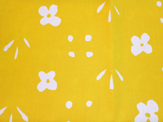 マリメッコ　marimekko クッカケト kukkaketo ビンテージ ファブリック イエロー レアカラー 144×50cm ◎