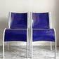 カルテル Kartell FPE chair スタッキングチェア ダイニングチェア 2脚セット アルミ ポリプロピレン ブルー ロンアラッド イタリアモダン 廃番 B ■
