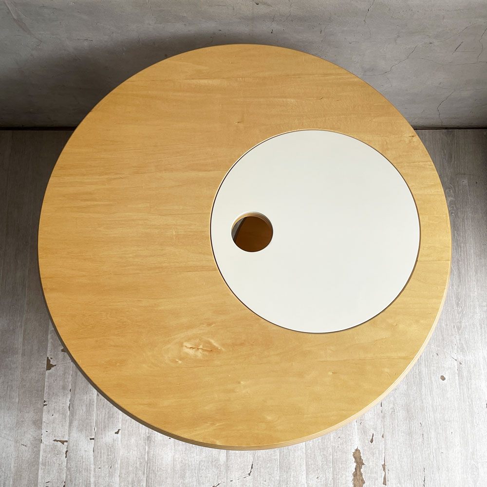 アクタス ACTUS ワノワ テーブル＆スツール WA NO WA TABLE & STOOL キッズテーブル ビーチ材 シナ材 積層合板 幼児向け 廃番 ♪