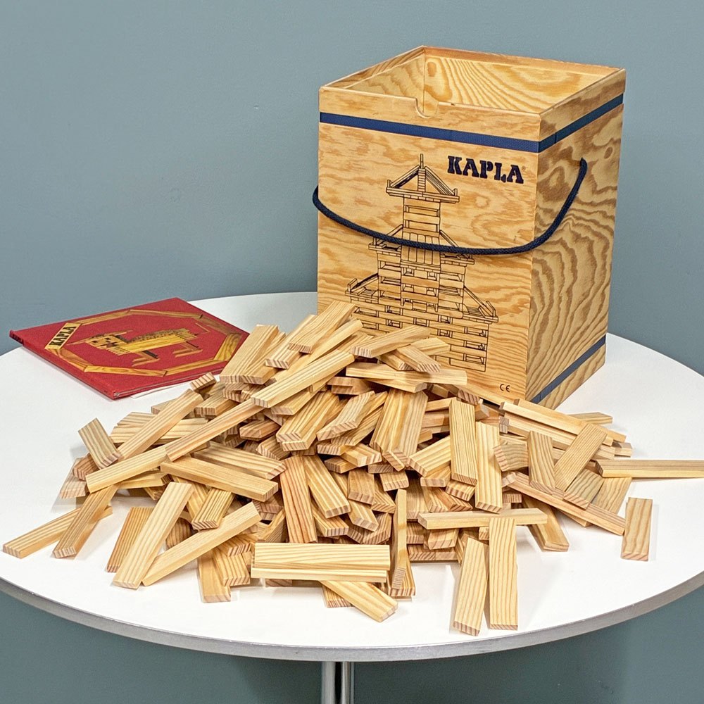 カプラ KAPLA 280ピース ウッドパズル 木箱付き おもちゃ 積み木 知育玩具 フランス ◎