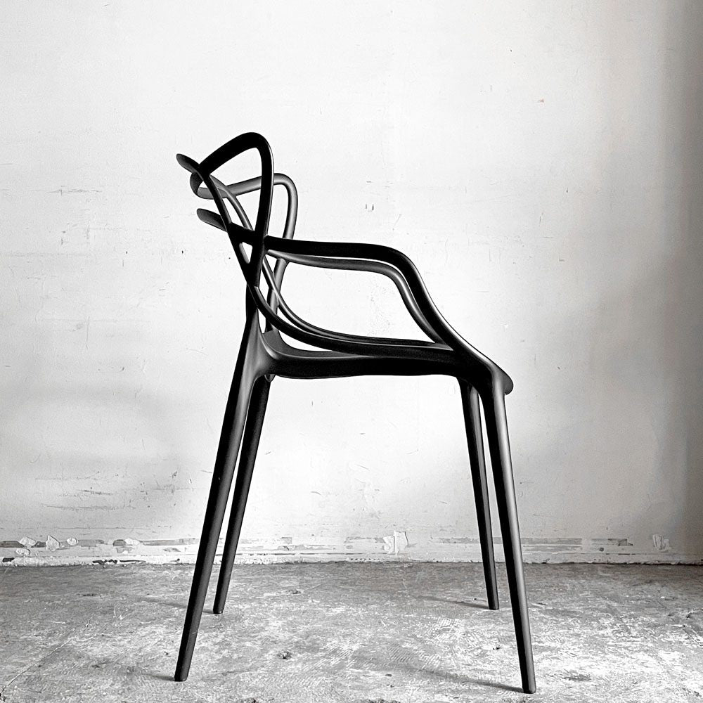 カルテル Kartell マスターズチェア Masters Chair ブラック アームチェア フィリップ・スタルク Philippe Starck イタリア 定価￥48,400- ■