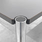 USMモジュラーファニチャー USM Haller USMハラーテーブル ワーキングデスク ダイニングテーブル グラファイトグレーラミネート W150×D75×H74cm アジャスター 〓