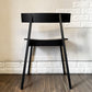 ワオ WOW ハーフチェア half chair オーパスワン Op.1 ホワイトアッシュ材 ブラック 引出し付 チョン・ウジン 旭川家具 定価￥62,700- ◎