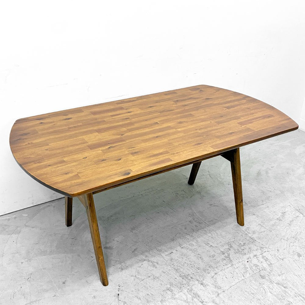 ウニコ unico スウェラ swella アカシア無垢材 ダイニングテーブル W140cm 西海岸スタイル 定価￥66,000- ●