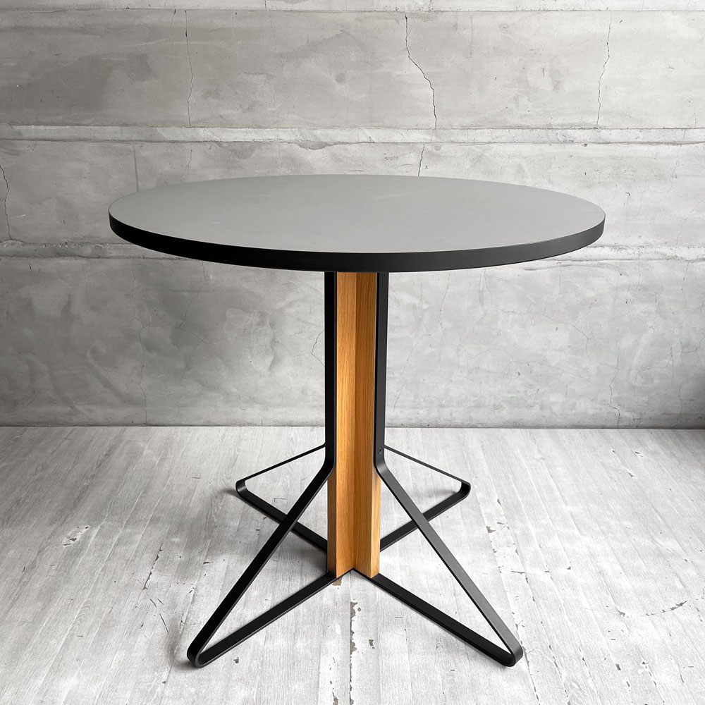 アルテック artek カアリテーブル KAARI TABLE REB003 グレーリノリウム ナチュラルオーク Φ80cm ラウンドテーブル 限定カラー 希少 ♪