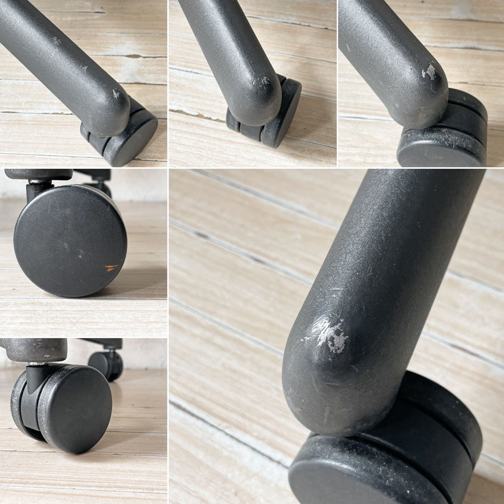 ハーマンミラー Herman Miller アーロンチェア Bサイズ ランバーサポート フル装備 グラファイトベース ビル・スタンフ ＆ ドン・チャドウィック シート下クッション交換済★
