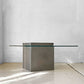 モーダエンカーサ moda en casa フライングテーブル FLYING TABLE コンクリートベース ガラス ローテーブル 定価 ￥74,800- ★