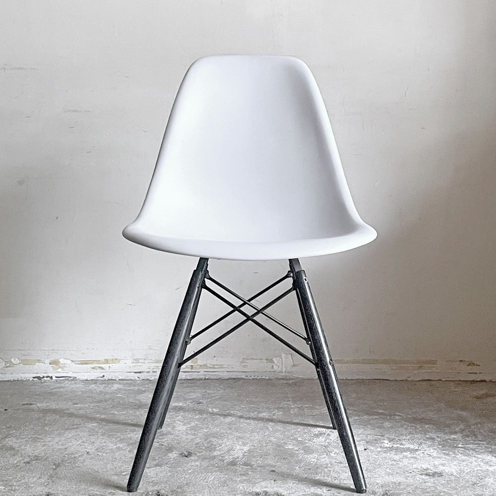 ハーマンミラー HermanMiller サイドシェルチェア ドゥエルレッグ ブラック×エボニー ポリプロピレン製 イームズ ミッドセンチュリー ■