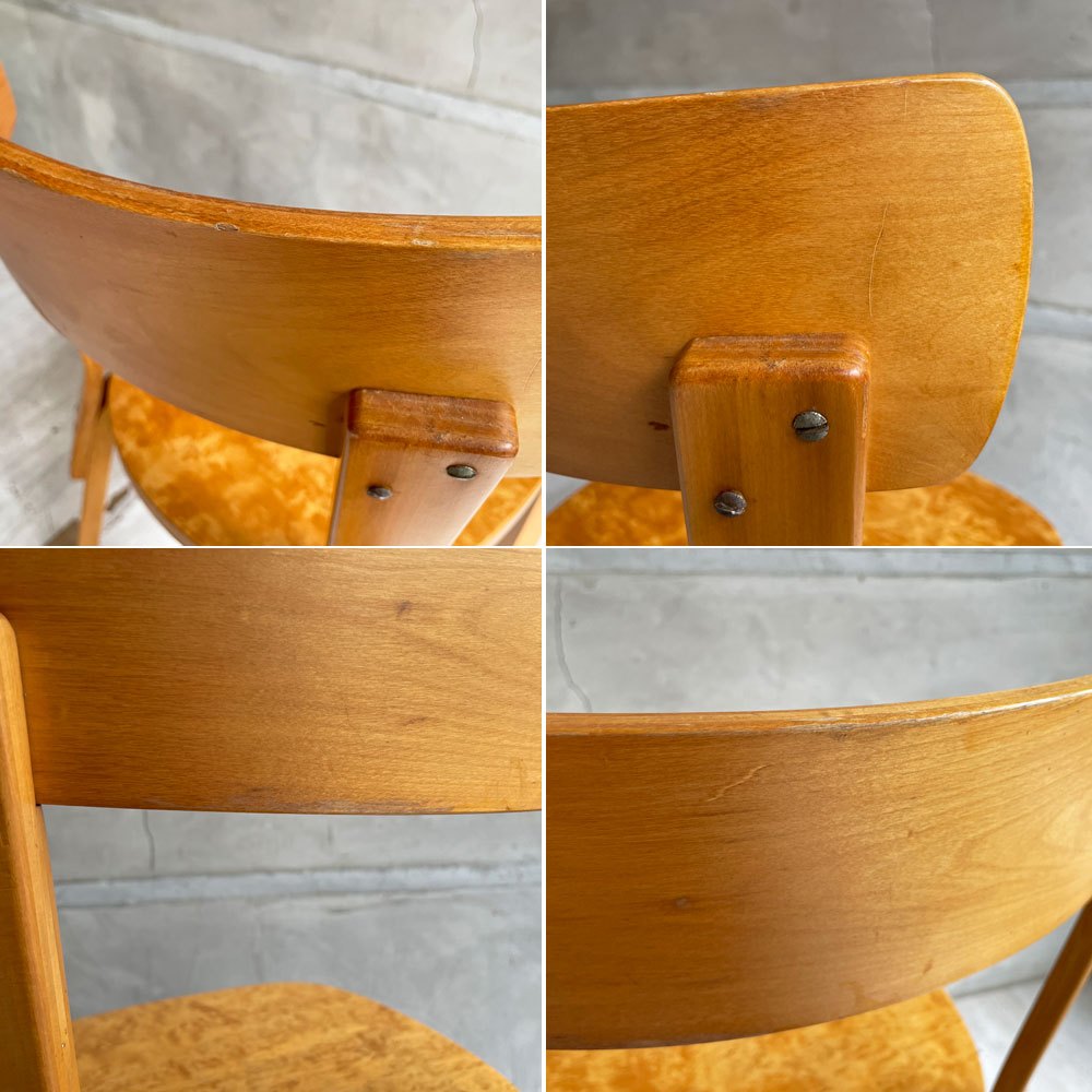 アルテック artek チェア69 ダイニングチェア カーリーバーチ材 スウェーデン製 40年代 ビンテージ 希少 アルヴァ・アアルト ♪