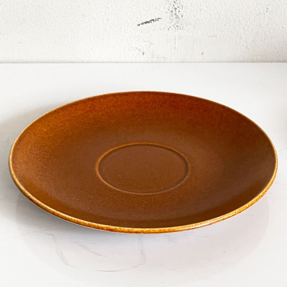 グスタフスベリ GUSTVSBERG カップ＆ソーサー リサラーソン ブラウン ビンテージ 北欧雑貨 希少 ■