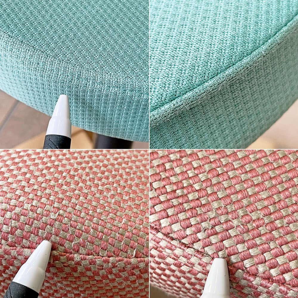 バランスラボ balans lab バランスシナジー balans Synergy ラウンド 腰痛対策椅子 スツール 昇降機能 ブナ材 スチール レッド系ミックスカラー ファブリック 替えカバー付き ◇