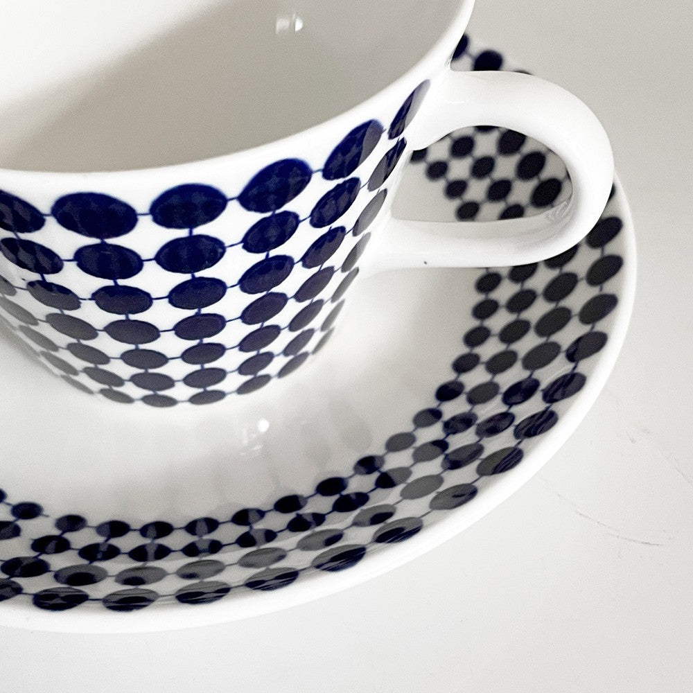 グスタフスベリ GUSTVSBERG アダム ADAM コーヒーカップ&ソーサー C&S スティグ・リンドベリ Stig Lindberg Φ8cm 復刻品 北欧雑貨 ■