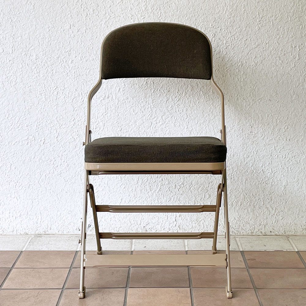 クラリン CLARIN フォールディングチェア FULL CUSHION FOLDING CHAIR フルクッション モスグリーン 折りたたみ アメリカ製 P.F.S.取扱 定価￥33,000- ◇