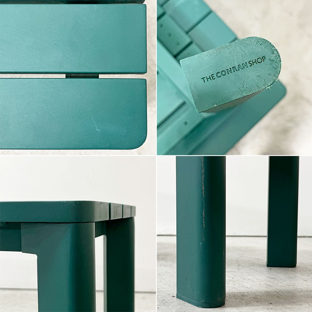 ザ・コンランショップ THE CONRAN SHOP ハイライン アウトドア ベンチ HIGHLINE OUTDOOR BENCH グリーン ●