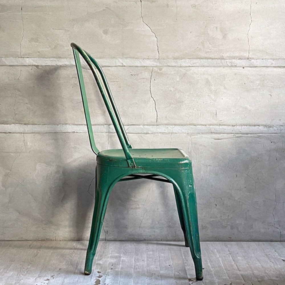 トリックス TOLIX ビンテージ エーチェア A-chair ダイニングチェア スタッキングチェア グリーン グザビエ・ポシャール Xavier Pauchard フランス 50's 希少 A ♪