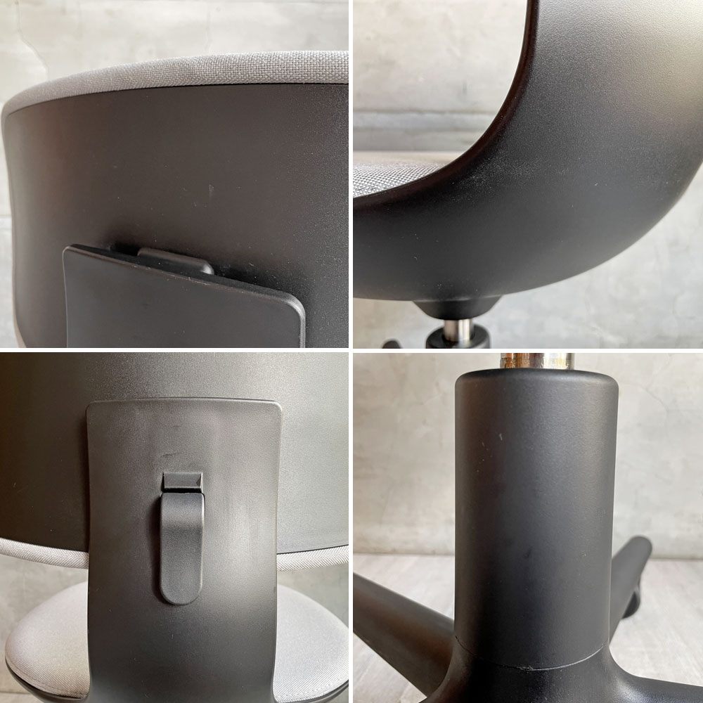 ヴィトラ vitra ルーキー Rookie デスクチェア キャスターチェア コンスタンチン・グルチッチ グレー系 ファブリッック 定価￥78,100- ♪