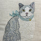 コーラルアンドタスク Coral & Tusk ファンシーキャット Fancy Cat 30×40cm クッション  リネン カバーリング 刺繍 ●