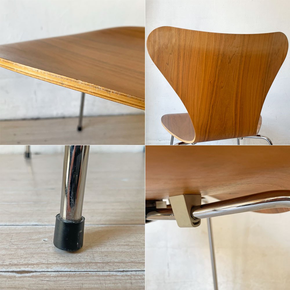 フリッツハンセン Fritz Hansen セブンチェア Seven Chair ダイニングチェア アルネヤコブセン Arne Jacobsen ウォールナット材 北欧家具 E ★