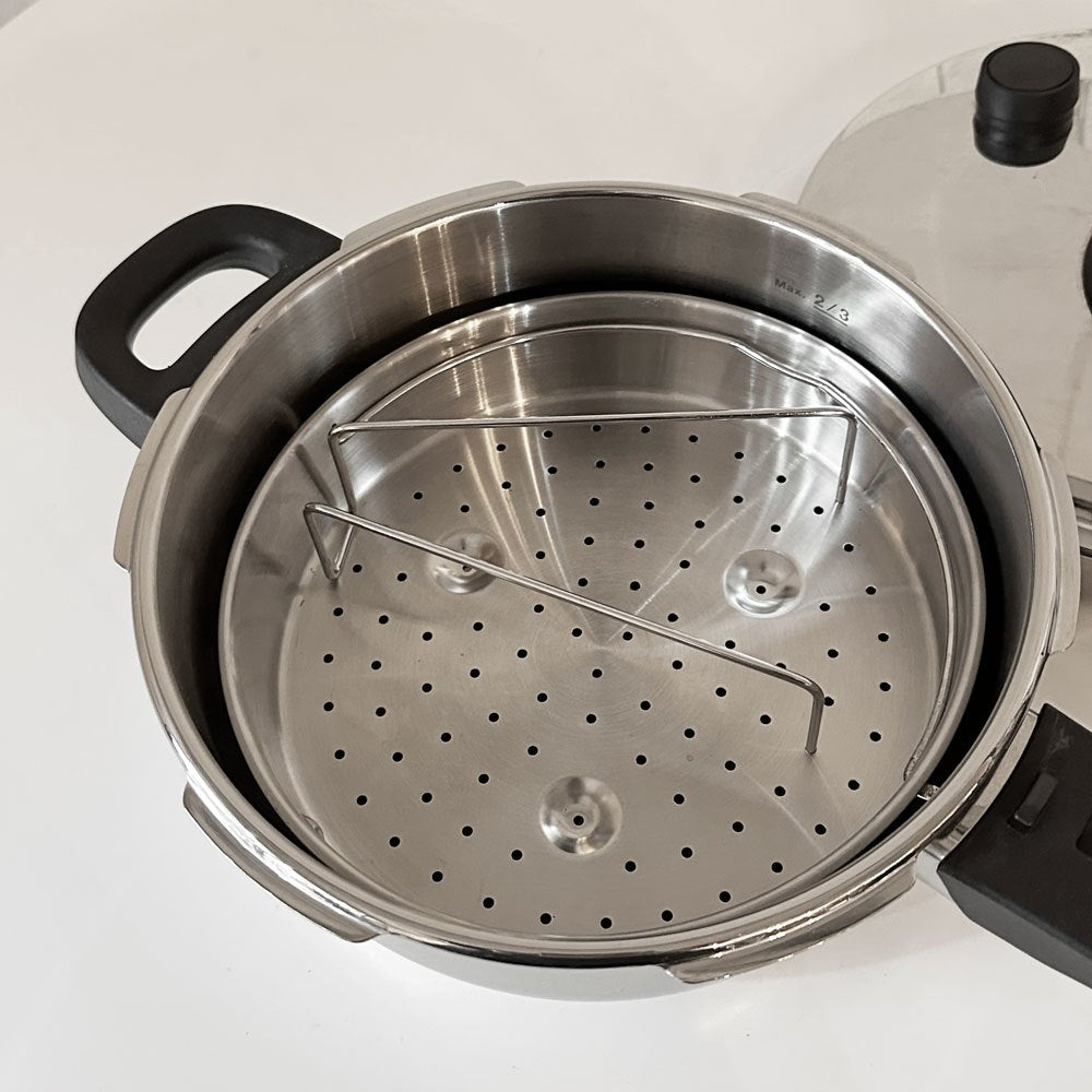 タッパーウェア Tupperware 圧力鍋 プレッシャークッカー Pressure Cooker 3.2L IH対応 すのこ付 ステンレス アメリカ 現状品 ◎