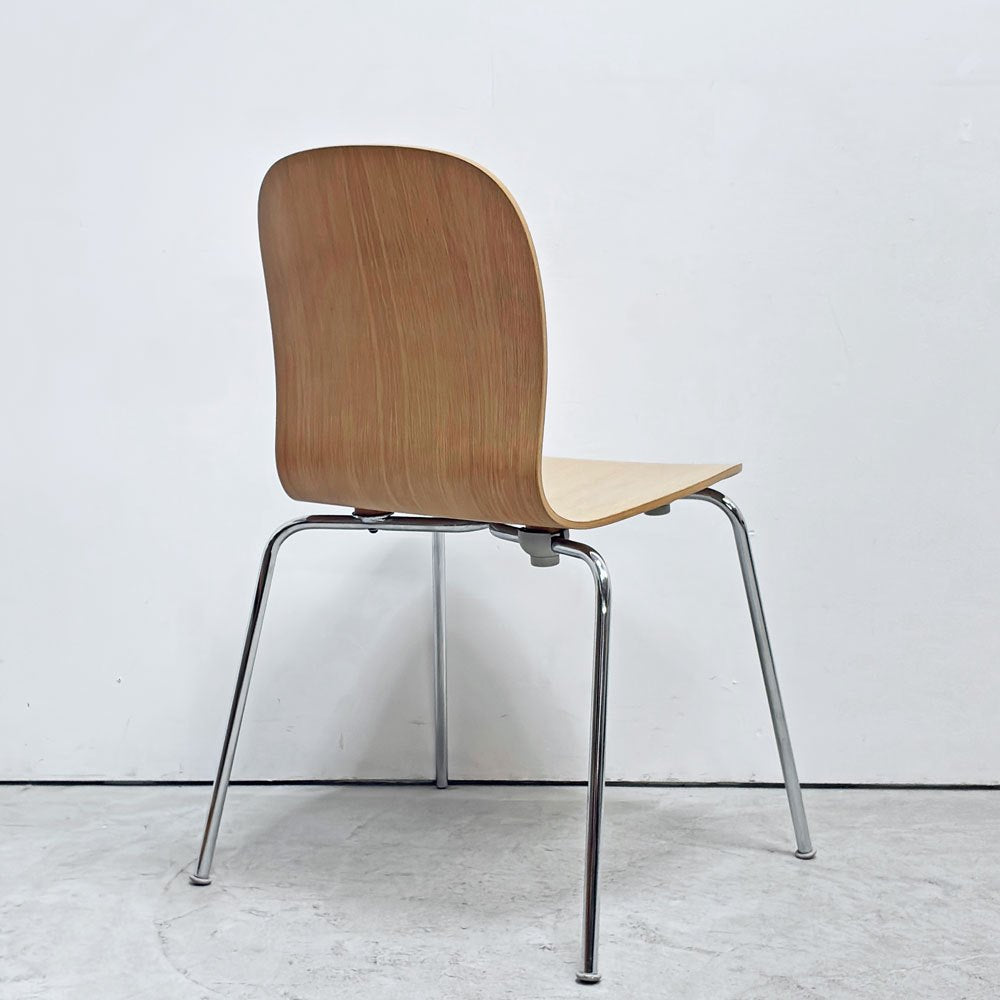 カッペリーニ Cappellini テイト TATE スタッキングチェア プライウッド ジャスパー・モリソン ナチュラルカラー 店舗什器 イタリア 現状品 ●