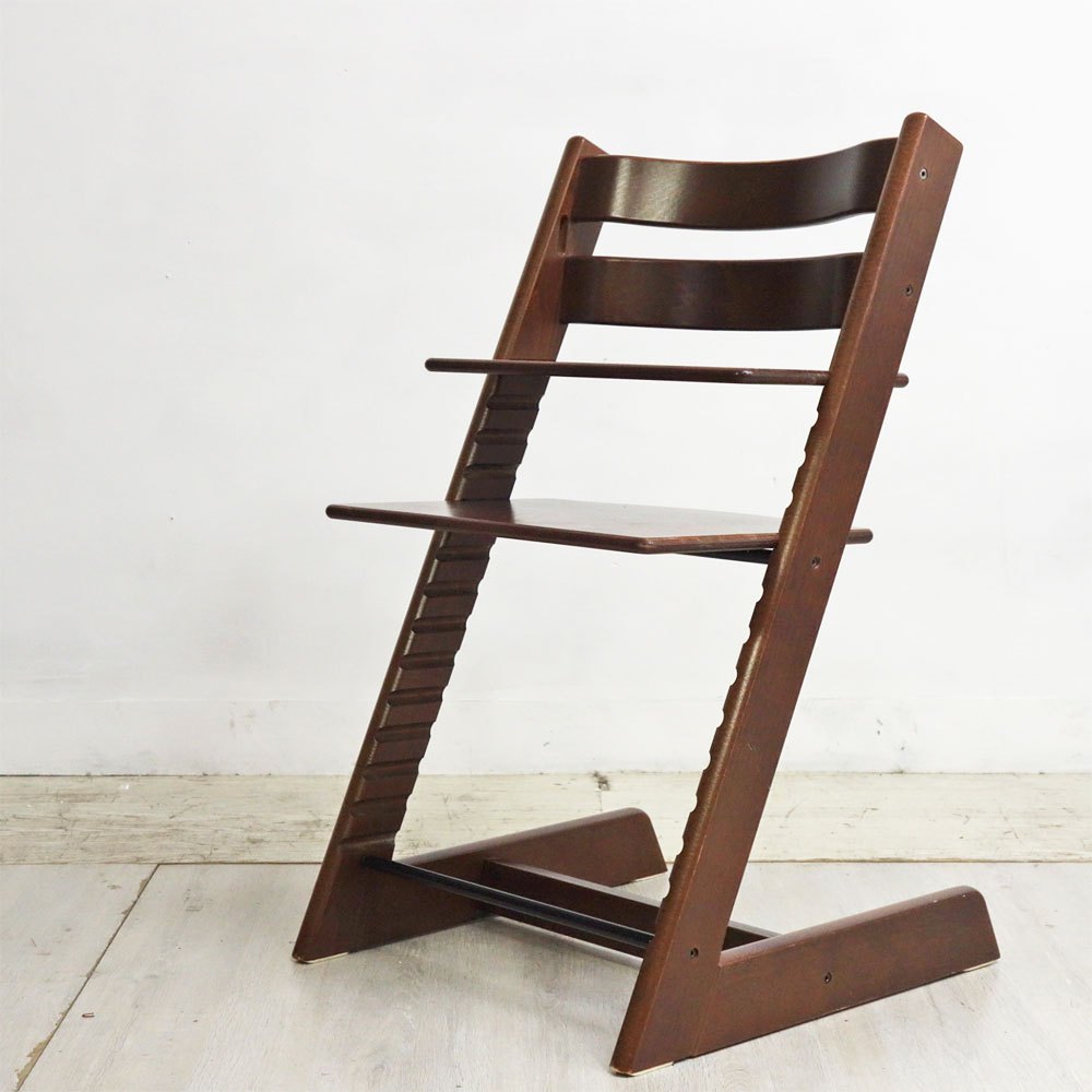 ストッケ STOKKE トリップトラップ TRIPP TRAPP ベビーチェア キッズチェア ブラウン S/N3～ ノルウェー 北欧家具 ●