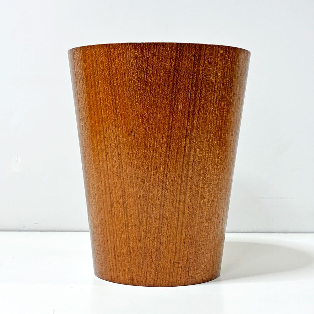 サイトーウッド SAITO WOOD チーク材 ビンテージダストボックス  ゴミ箱 S H28cm ●