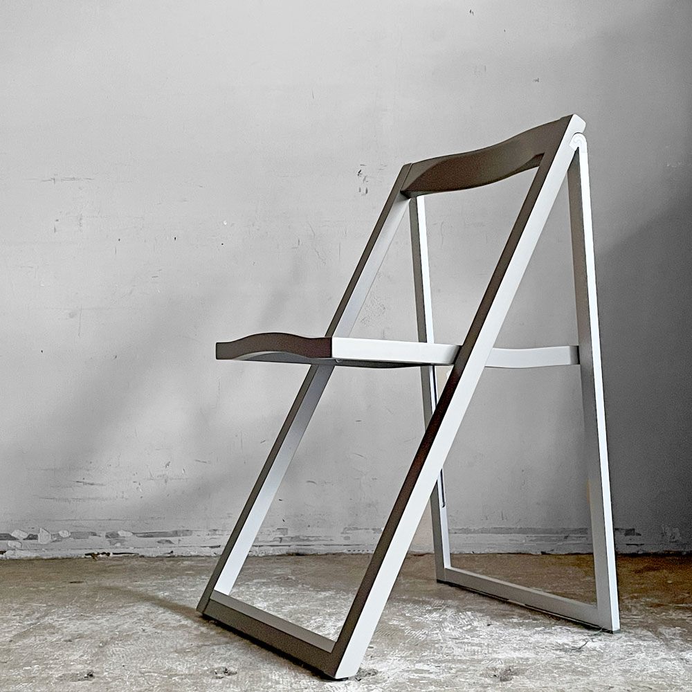 カリガリス Calligaris コヌビア connubia スキップ SKIP フォールディングチェア ビーチ材 アルミ P176マットトープ 定価￥34,430- ■