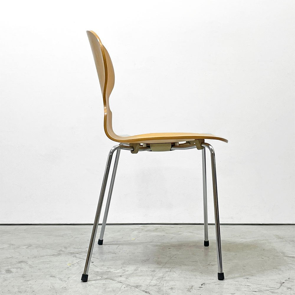 フリッツハンセン Fritz Hansen アントチェア 4本脚 ナチュラルビーチ ラッカー アルネ・ヤコブセン 北欧家具 H ●