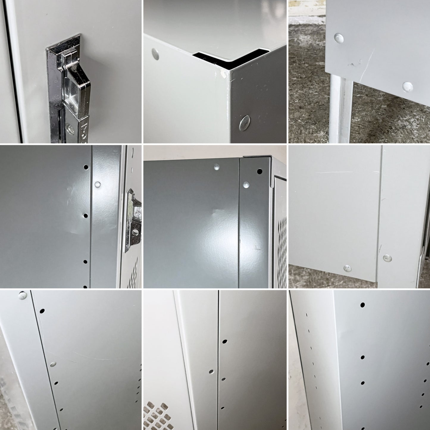 リオン LYON 2段スチールロッカー 2-TIER LOCKER ダイヤカット RECESSED HANDLE ダヴグレー dove gray インダストリアル P.F.S取扱 ■