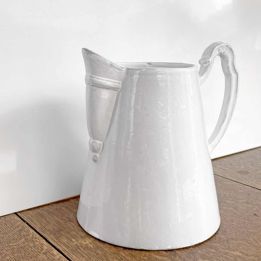 アスティエ・ド・ヴィラット ASTIER de VILLATTE ルイス Louis XV ピッチャー H17cm 陶器 フランス ■