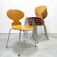 フリッツハンセン Fritz Hansen アントチェア 4本脚 ナチュラルビーチ ラッカー アルネ・ヤコブセン 北欧家具 K ●