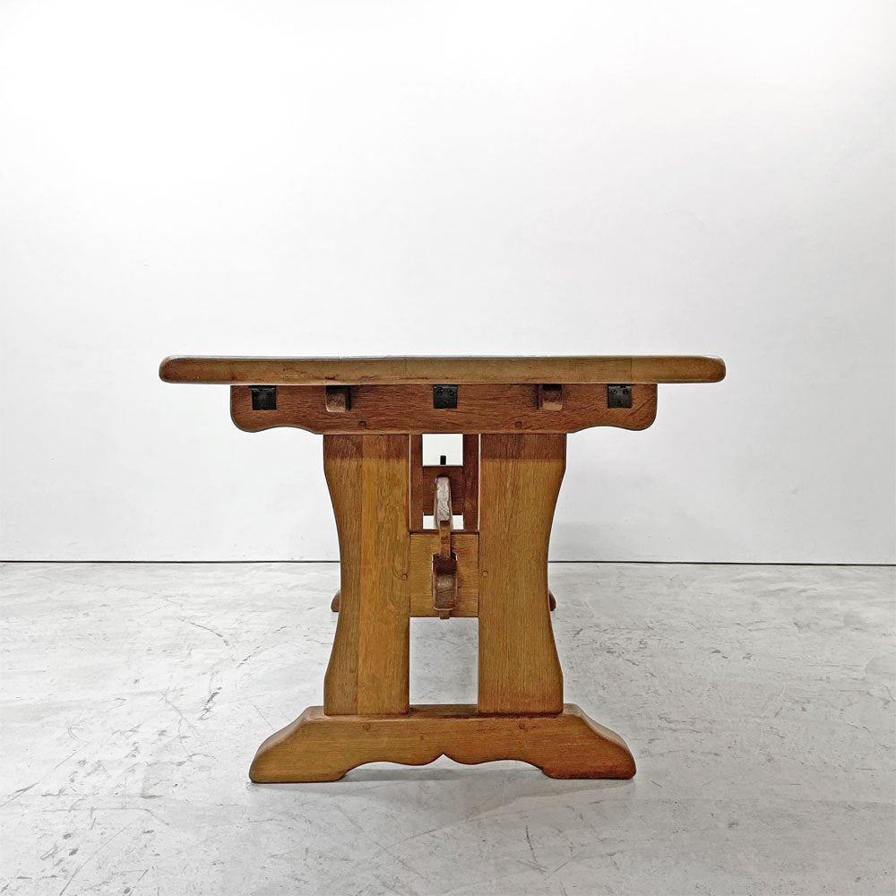 トップフォーム Topform オーク材 リフェクトリーテーブル ダイニングテーブル W180cm クラフト家具 店舗用什器 オランダ ビンテージ vintage ●