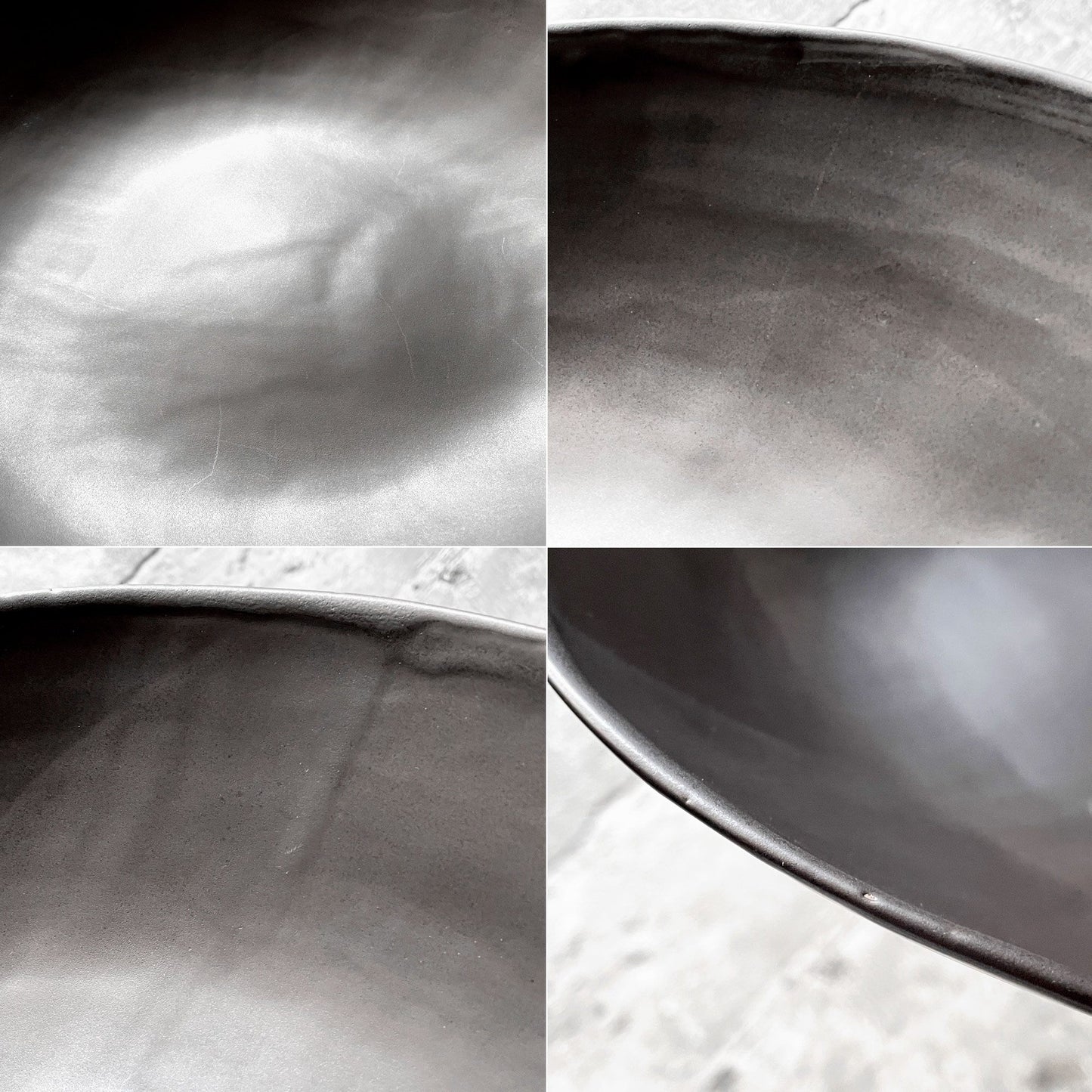 クリスチャンヌ ペロション Christiane Perrochon ストーンウェア STONEWARE ボウル プレート ブラックカラー イタリア 陶器 ハンドメイド 現代作家 ■