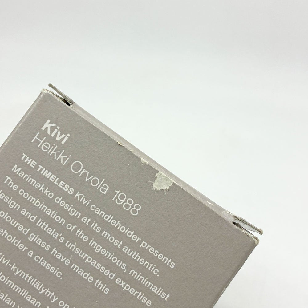 イッタラ iittala マリメッコ marimekko キビ kivi キャンドルホルダー セビリアオレンジ 60mm ヘイッキ・オルヴォラ フィンランド 廃番カラー ●