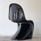 パントンチェア ビンテージ ダイニングチェア ヴェルナーパントン Verner Panton ブラック 1984年製 Horn スペースエイジ 希少 A ◇