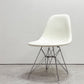 ハーマンミラー Herman Miller サイドシェルチェア サード 3rd FRP PVCレザー パーチメント ロータイプ エッフェルベース イームズ ビンテージ 現状品 ●